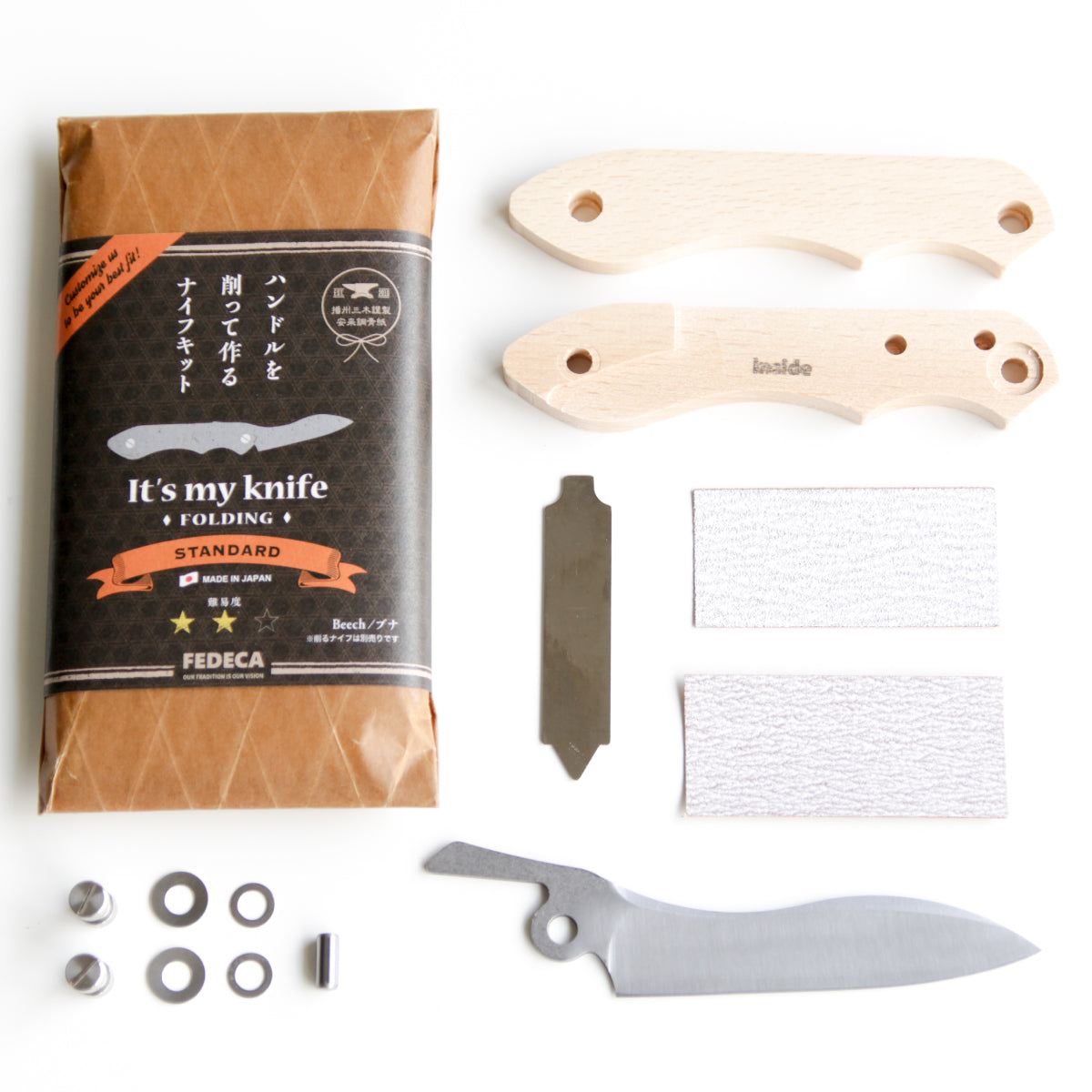 【難易度★★☆】It's my knife Folding Standard (炭素鋼 / 青紙二号) 6,930円