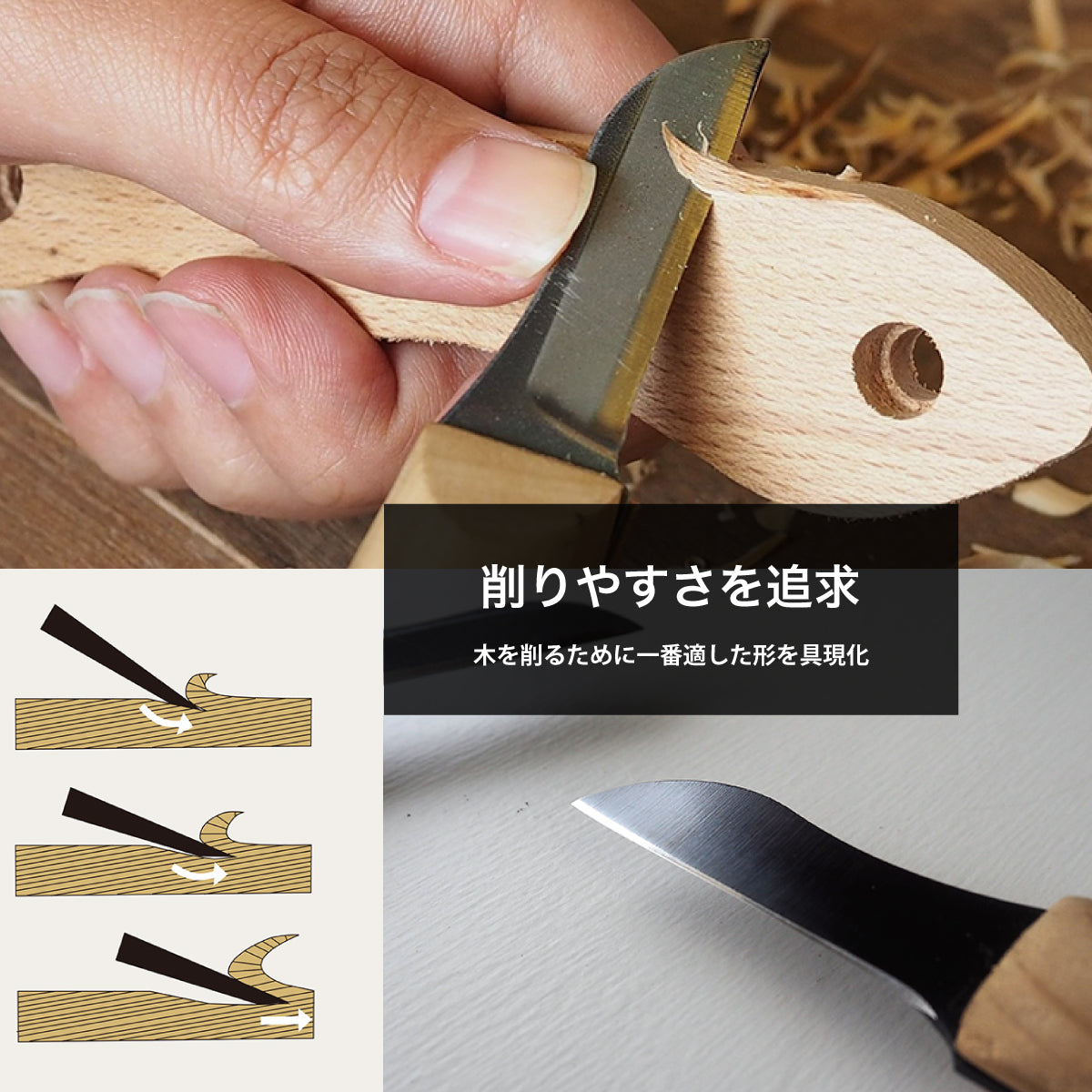 【難易度★☆☆】It's my knife Craft Easy (炭素鋼/青紙二号) 5,500円