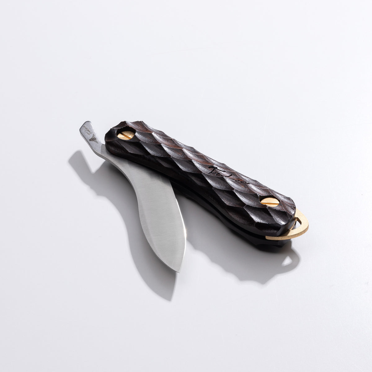 【天然木】折畳式料理ナイフSolo 名栗黒檀  13,200円
