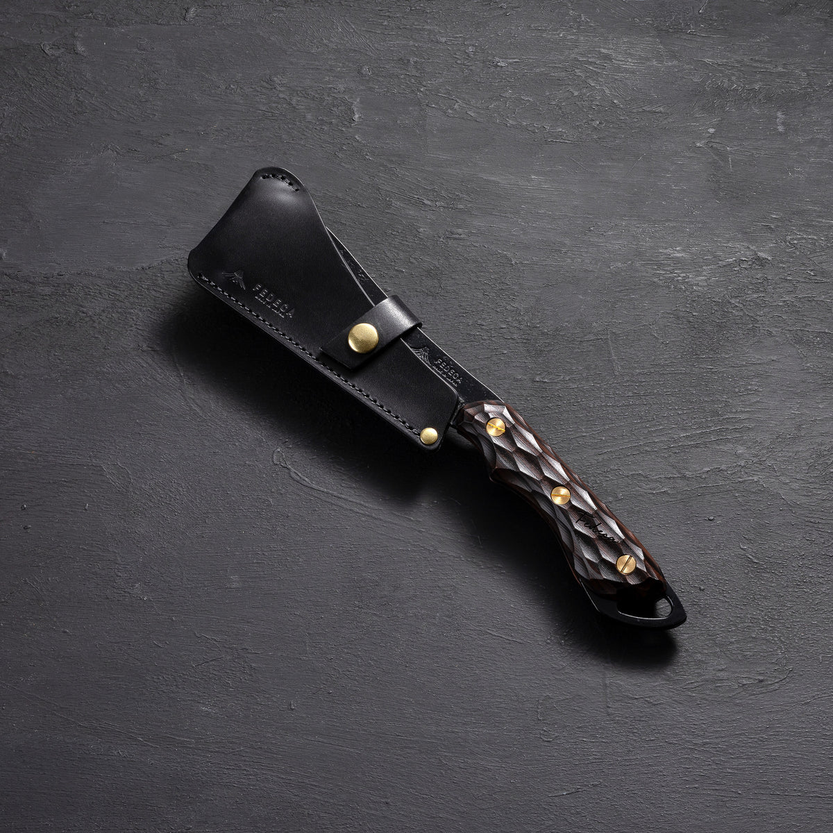 【天然木】鍛造バトニング鉈 名栗黒檀  19,800円